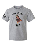Adults Unisex Star Wars The Mandalorian T Shirt Black & Grey