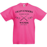 Adults Unisex "Ollivanders Wand Makers" T shirt Harry Potter Lots of Colours