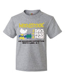 Adult Retro WOODSTOCK Festival T shirt Just Like You Were There  With The Days and Bands Listed On The Back