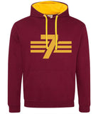 Adult Unisex Harry Potter Quidditch Maroon Hoodie