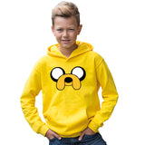 Kids Unisex Jake Adventure Time Yellow Hoodie