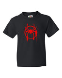 Adults Black Miles Morales Spiderman T-Shirt 100% Cotton