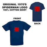 Adults Original Retro Spiderman Logo 1970's T-Shirt