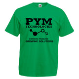 Adults Unisex "PYM TECHNOLOGIES" T Shirt Many Colours