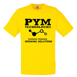 Adults Unisex "PYM TECHNOLOGIES" T Shirt Many Colours