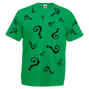 Adults Unisex  Riddler T Shirt  From Batman forever 1995  Jim Careys version of the Riddler