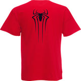 Adults Black or Red Spiderman T-Shirt 100% Cotton