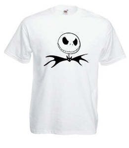 Adult Jack Skeleton T Shirt 100% Cotton