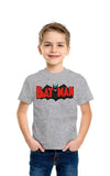 Kids Retro Batman 100% Cotton T Shirt Grey