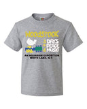 Adult Retro WOODSTOCK Festival T shirt Just Like You Were There  With The Days and Bands Listed On The Back