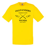 Adults Unisex "Ollivanders Wand Makers" T shirt Harry Potter Lots of Colours