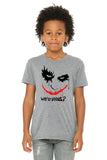 Kids Unisex "Joker" T Shirt Avalible In Green, Grey, White Cotton Shirts