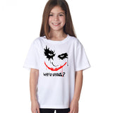 Kids Unisex "Joker" T Shirt Avalible In Green, Grey, White Cotton Shirts