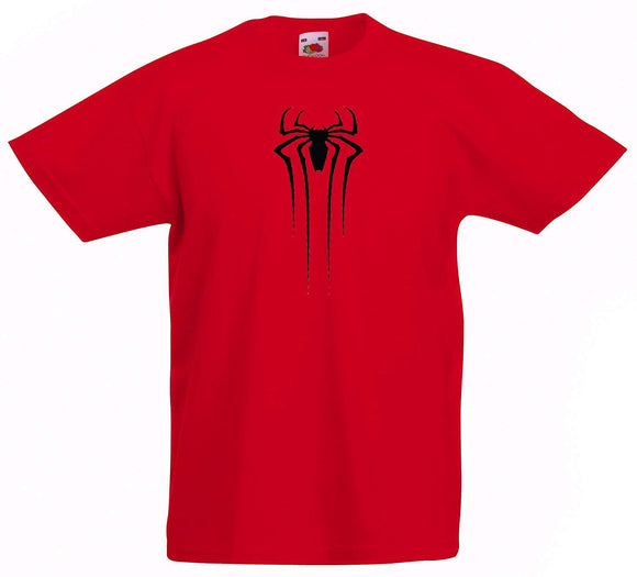 Adults Black or Red Spiderman T-Shirt 100% Cotton