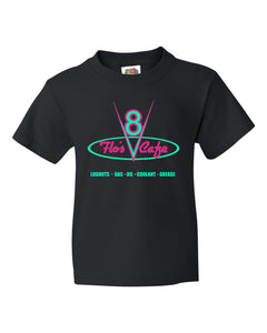 Adults Unisex T-Shirt of Flo's V8 Cafe From Disney's Cars Other Colours available