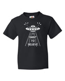 Adults X Files Based "I Want To Believe" Unisex T-shirt