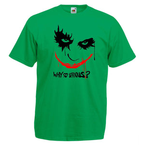 Adults Unisex "Joker" T Shirt Avalible In Green, Grey, White Cotton Shirts