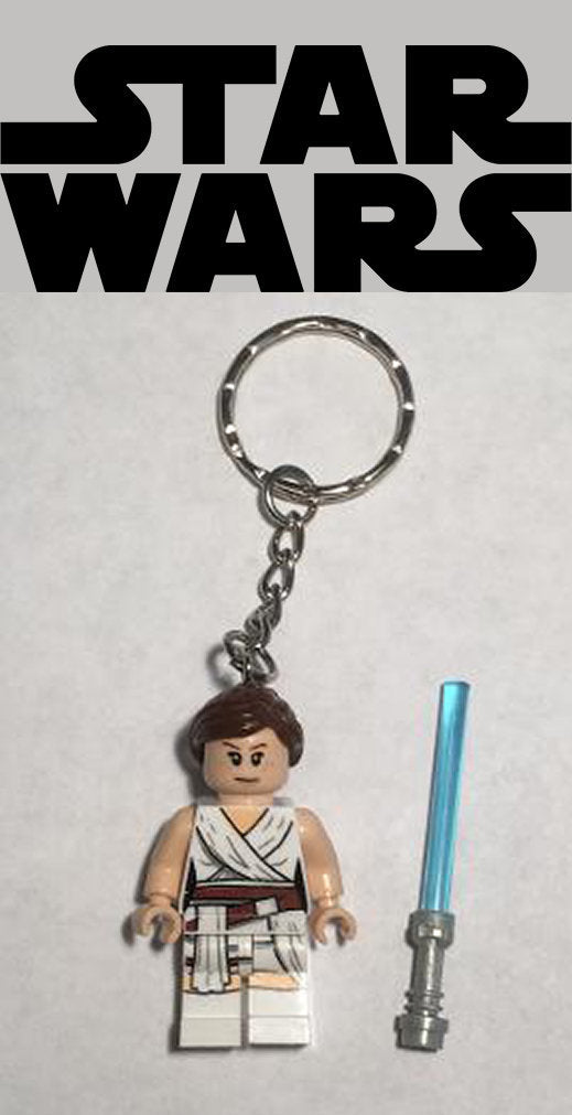 Star Wars Rey Deserts Jedi Minifigure Keyring