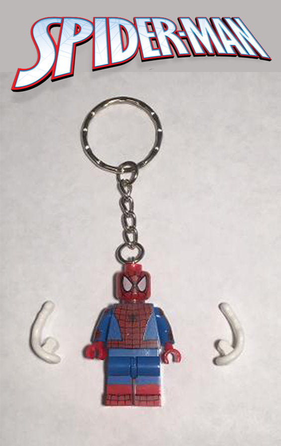 Spiderman Minifigure Keyring