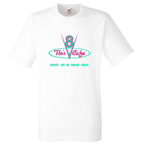 Adults Unisex T-Shirt of Flo's V8 Cafe From Disney's Cars Other Colours available