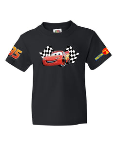 Kids  Lightening McQueen  T Shirt  Unisex