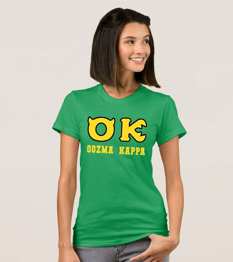 monsters inc shirt adults Adults Unisex Monsters Inc "OOZMA KAPPA" Fraternity T Shirt – Bear Printz
