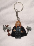Thor Final Battle With Hammer And Axe  Endgame Minifigure Key Ring