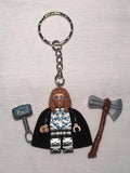 Thor Wth Hammer And Axe  Endgame Minifigure Key Ring