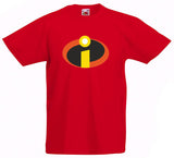 Kids Mr Incredable 100% Cotton T Shirt Red