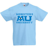 Kids Unisex "Monsters University" T Shirt Many Colours