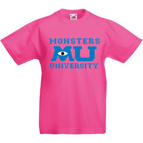 pnk monsters university shirt Kids Unisex "Monsters University" T Shirt Many Colours – Bear Printz