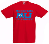 Kids Unisex "Monsters University" T Shirt Many Colours