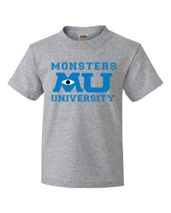 Kids Unisex "Monsters University" T Shirt Many Colours